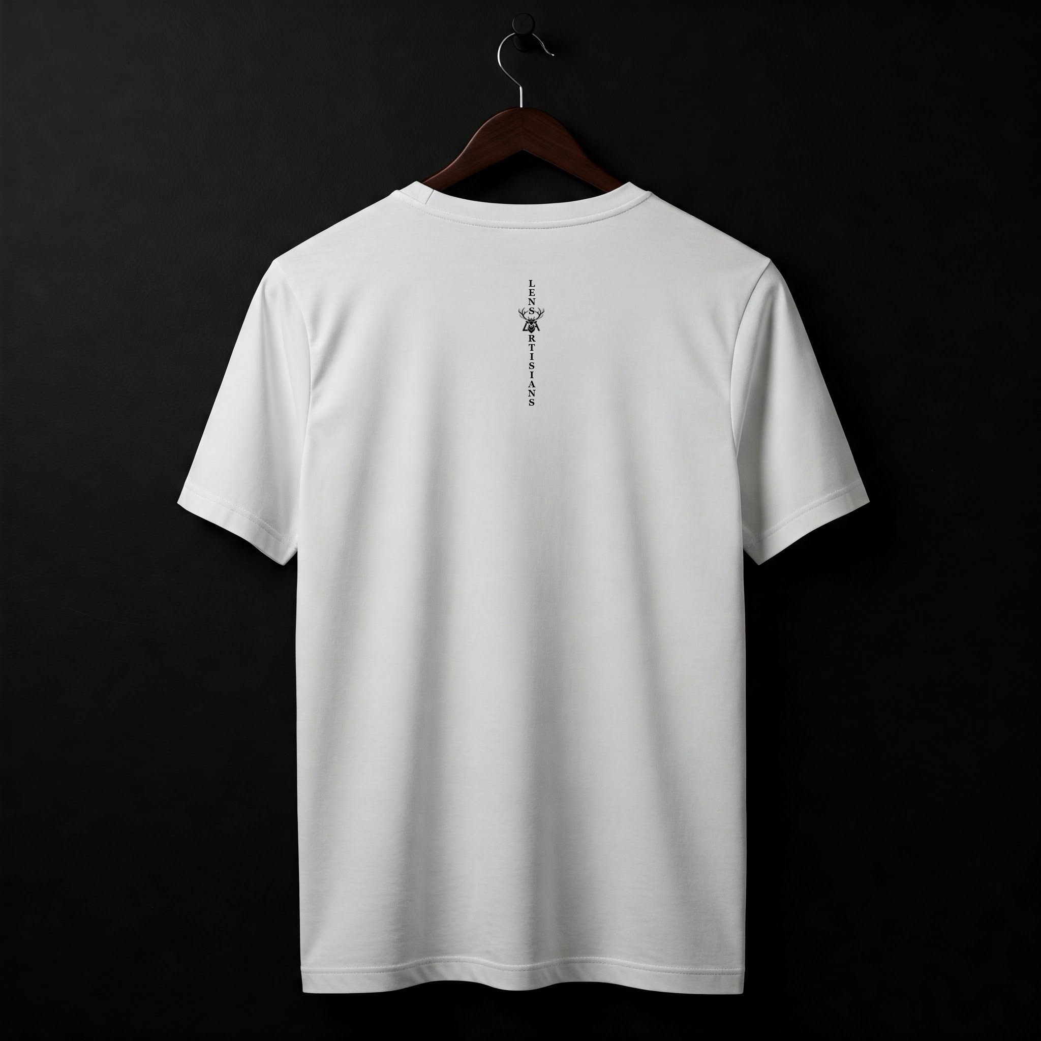 “Incognito Mode” Bamboo Cotton T-Shirt – White | LensArtisans Eco-Comfort Series